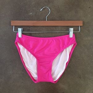 Barbie Neon Pink High Waisted Swim Suit bottoms Size M